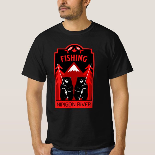 T-shirt Nipigon River Fishing Canada (Devant)