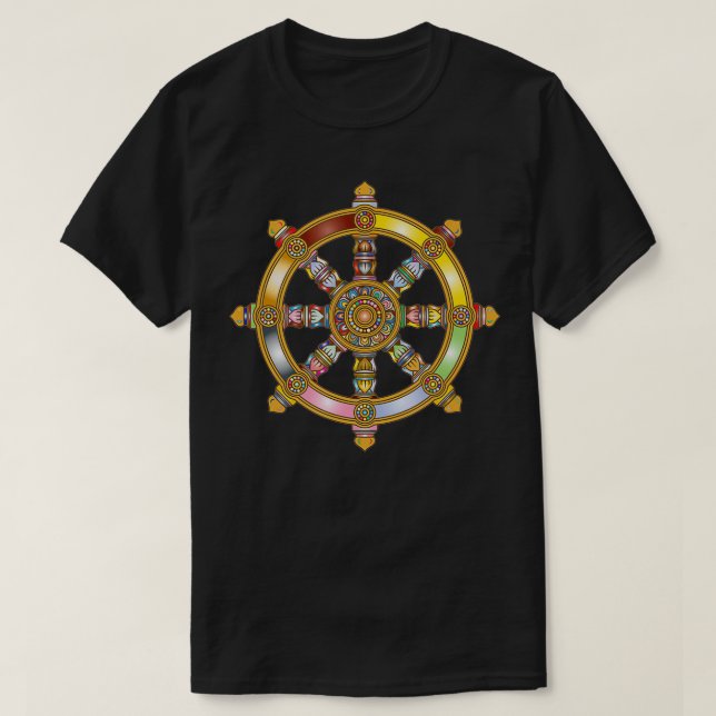 T-shirt Nirvana Mandala Géométrie Art Sacré Yoga Dharma Ch (Design devant)