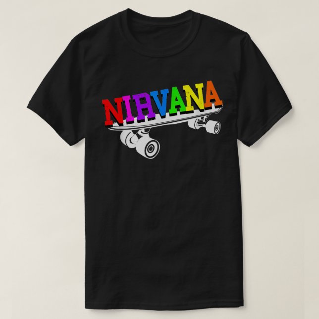 T-shirt Nirvana Skateboard (Design devant)