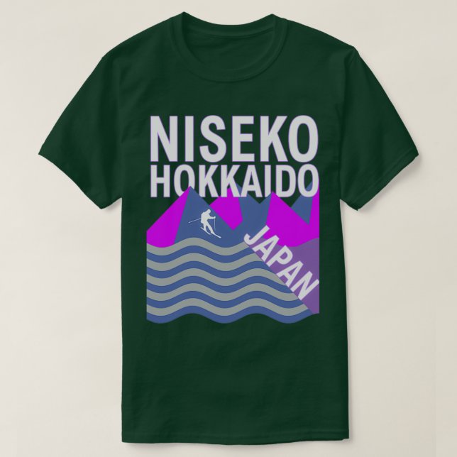 T-shirt Niseko Hokkaido Island Japon Station de ski Snowbo (Design devant)