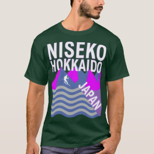 T-shirt Niseko Hokkaido Island Japon Station de ski Snowbo