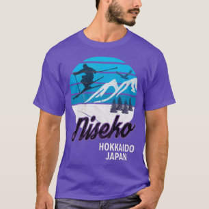 T-shirt Niseko Hokkaido Island Japon Station de ski Snowbo