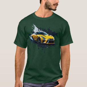 T-shirt Nissan jaune rtm r35