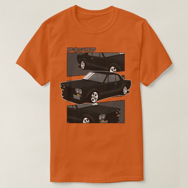 T-shirt nissan skyline 2000 rtm hakosuka (Design devant)