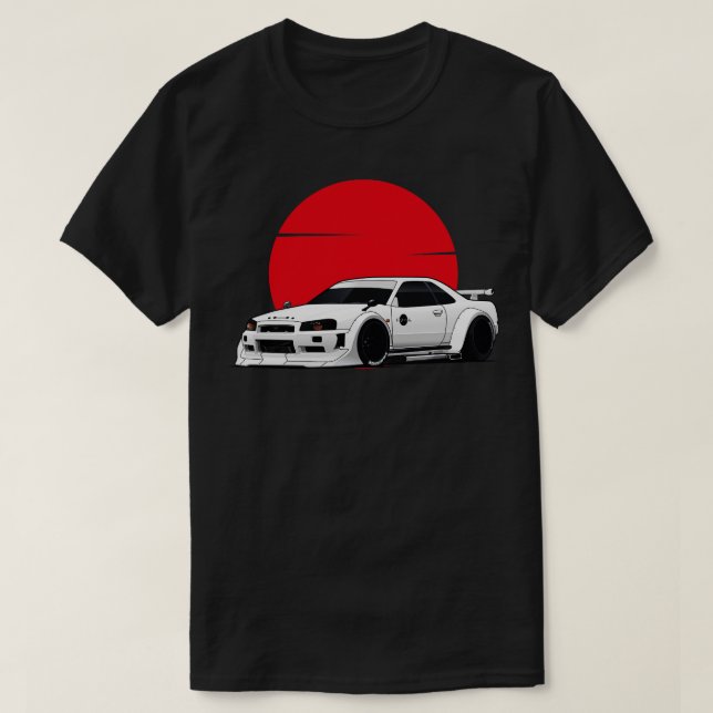 T-shirt Nissan Skyline R34 GTR (Design devant)