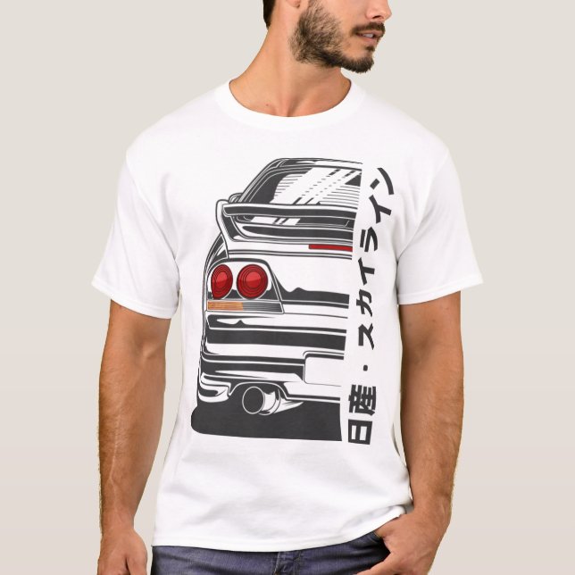 T-shirt Nissan Skyline T-ShirtNissan Skyline GTR R33 (Devant)