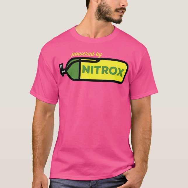 T-shirt Nitrox Propulsé Par Plongée Plongée Sous-Marine Ta (Devant)
