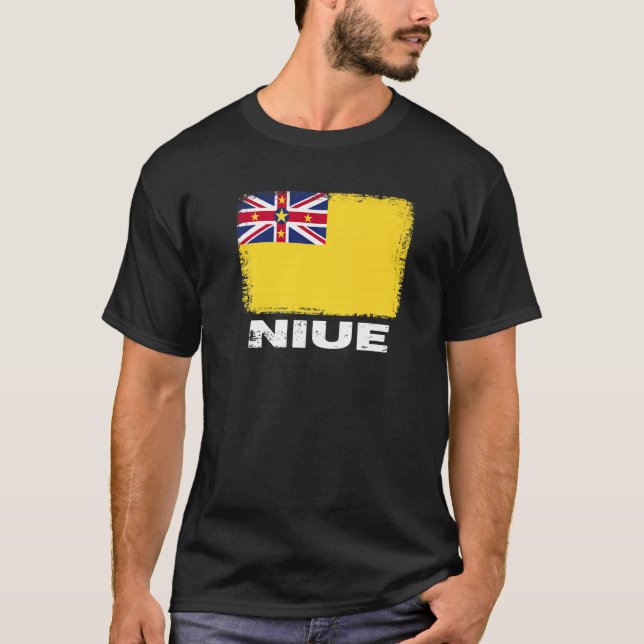 T-shirt Niue Drapeau Soutien Nioué Personnes Femmes Hommes (Devant)