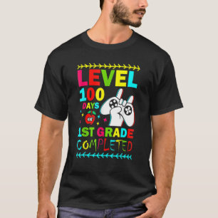 T-shirt Niveau 100 Jours De 1ère Année École Primaire Game