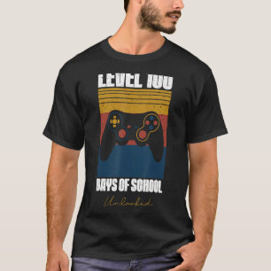 T-shirt Niveau 100 Jours De Jeux Scolaires