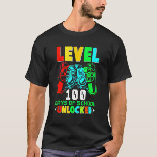 T-shirt Niveau 100 Jours De L'École Déverrouillé Chemises
