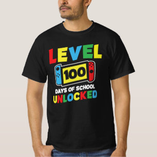 T-shirt Niveau 100 Jours d'école débloqué
