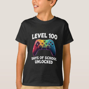 T-shirt Niveau 100 Jours d'École Débloqué