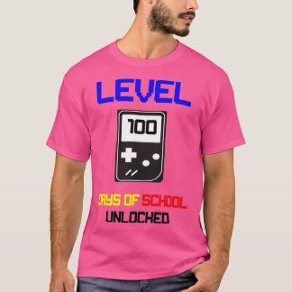 T-shirt Niveau 100 Jours D'École Déverrouillé 38