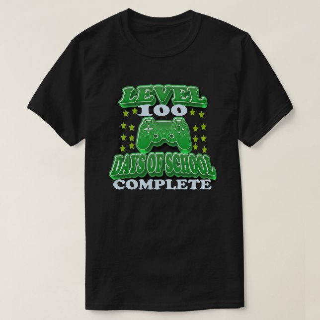 T-shirt niveau 100 jours d'école terminés (Design devant)