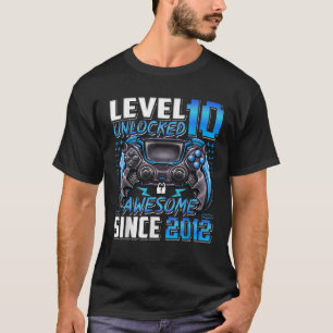 T-shirt Niveau 10 déverrouillé stupéfiant depuis 2012 10e 