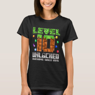 T-shirt Niveau 10 Déverrouillé stupéfiant depuis 2015 10th