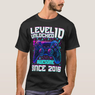 T-shirt Niveau 10 déverrouillé stupéfiant depuis 2016 10e 
