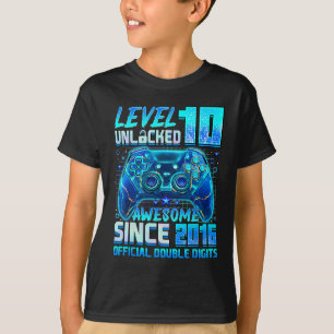 T-shirt Niveau 10 déverrouillé stupéfiant depuis 2016 10e 