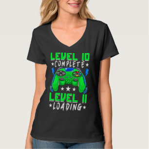T-shirt Niveau 10 Jeu vidéo complet 10e anniversaire 10 an