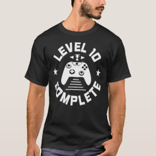 T-shirt Niveau 10 Joueur complet Anniversaire des garçons