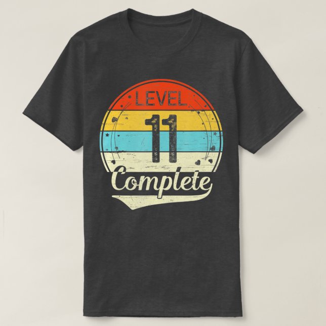 T-shirt Niveau 11 Complet 11e anniversaire de Mariage Cade (Design devant)