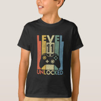 T-shirt Niveau 11 Débloqué Drôle de joueur vidéo 1