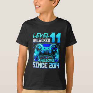 T-shirt Niveau 11 Débloqué Incroyable Depuis Anniversaire