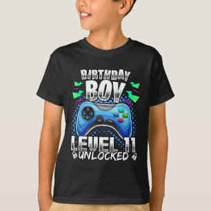 T-shirt Niveau 11 Déverrouillé Jeu vidéo 11e Anniversaire 