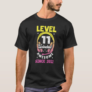 T-shirt Niveau 11 Déverrouillé stupéfiant depuis 2012 Vide