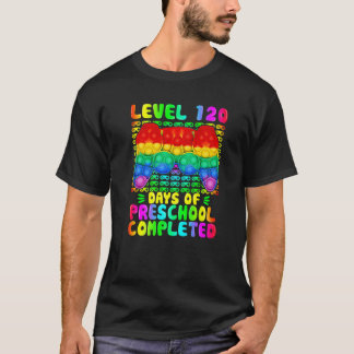 T-shirt Niveau 120 Jours De Vidéo De L'École Primaire Term