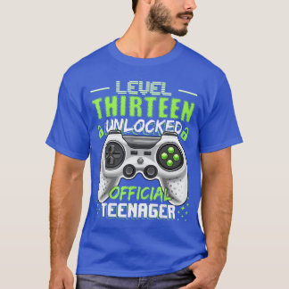 T-shirt Niveau 13 Débloqué Officieleenager Jeu Vidéo 13ème