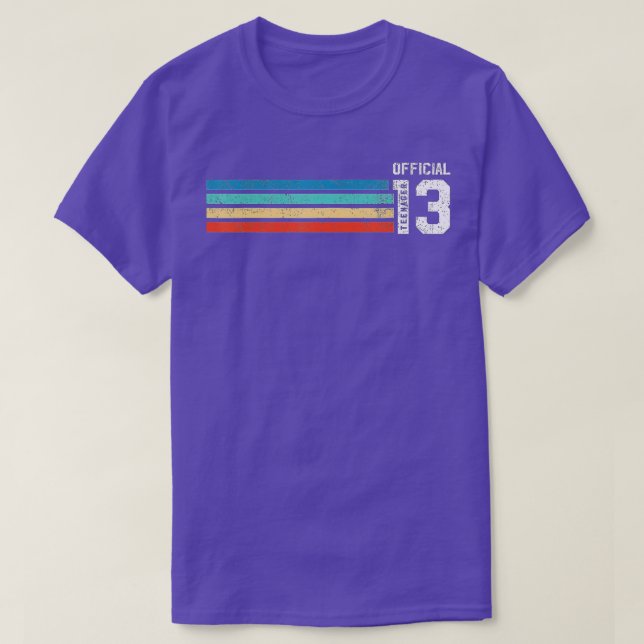 T-shirt Niveau 13 Déverrouillé 13e cadeau d'anniversaire v (Design devant)