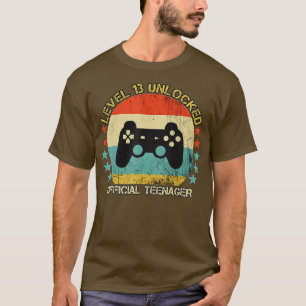 T-shirt Niveau 13 Déverrouillé 13e cadeau d'anniversaire v