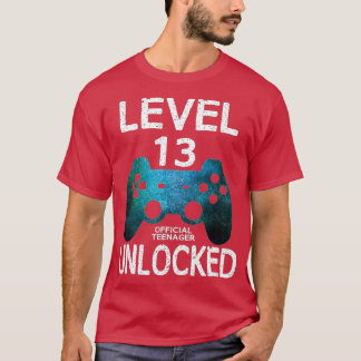T-shirt Niveau 13 Déverrouillé 13e cadeau d'anniversaire v