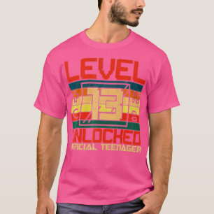 T-shirt Niveau 13 Déverrouillé 13e cadeau d'anniversaire v