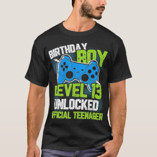 T-shirt Niveau 13 Déverrouillé 13e cadeau d'anniversaire v