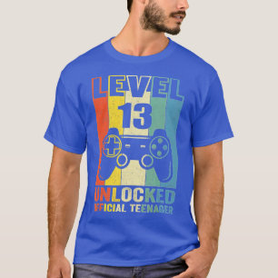 T-shirt Niveau 13 Déverrouillé 13e cadeau d'anniversaire v