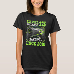 T-shirt Niveau 13 Déverrouillé Awesome depuis 2010 VideoGa