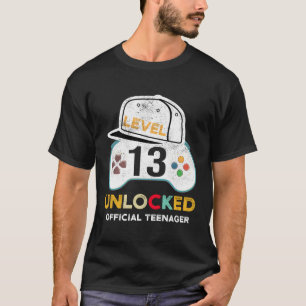 T-shirt Niveau 13 Déverrouillé Officiel Nager 13E Gamer