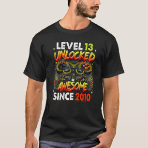 T-shirt Niveau 13 Déverrouillé stupéfiant depuis 2010 13e