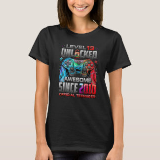 T-shirt Niveau 13 Déverrouillé stupéfiant depuis 2010 13e