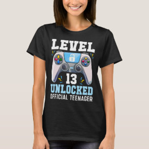 T-shirt Niveau 13 Jeu vidéo déverrouillé 13e Jeu d'anniver