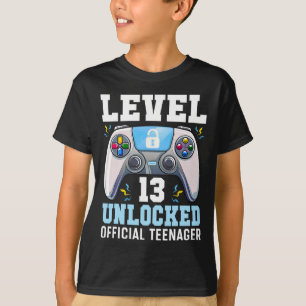 T-shirt Niveau 13 Jeu vidéo déverrouillé 13e Jeu d'anniver