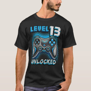 T-shirt Niveau 13 Jeu vidéo déverrouillé 13e Jeu d'anniver