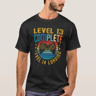 T-shirt Niveau 13 Niveau 14 Chargement 13E Anniversaire V