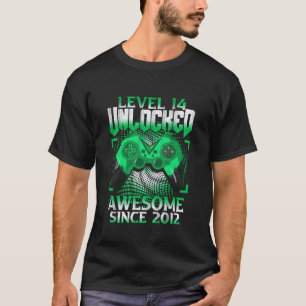 T-shirt Niveau 14 Débloqué Cadeau d'anniversaire 14 ans Ga