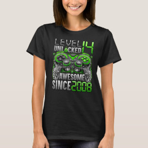 T-shirt Niveau 14 Déverrouillé stupéfiant depuis 2008 14e