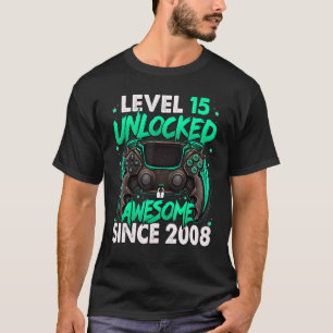 T-shirt Niveau 15 déverrouillé stupéfiant depuis 2008 15e