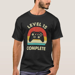 T-shirt Niveau 15 Terminer 15e Anniversaire Mariage amusan